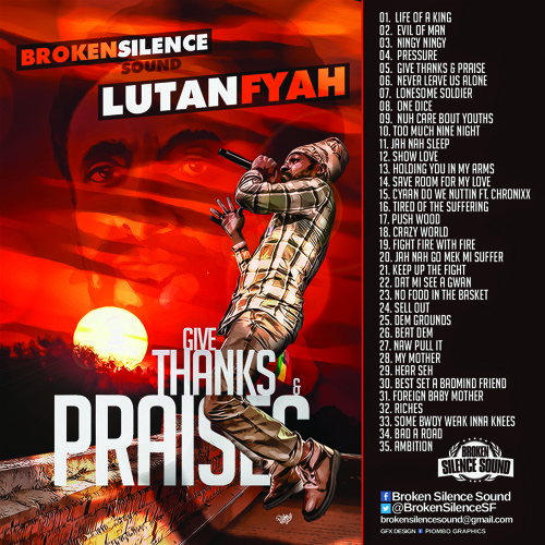 Lutan Fyah 2014 Mixtape - Give Thanks & Praises - Broken Silence Sound