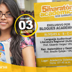 Spot 5ta Maratón Académica/Barranca 03/08