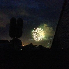 4th Of July Fireworks Show 2014, Downtown Port Angeles, Lots Of Reverberation, Urban, Faint Voices