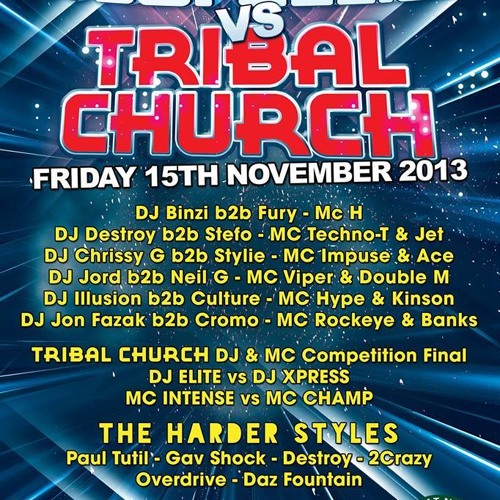 Dj Jord B2B Neil G - Mc Double M - Progression Vs Tribal Church C.D