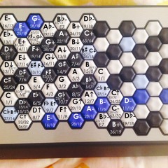 Harmonic Clusters on 50EDO Harpsichord (Bosanquet Axis through Pianoteq)