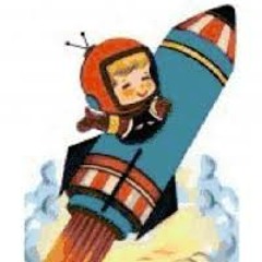 Wooden Hooks - Rocket Ship