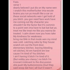 FOES -FREESTYLE . (I RECORDED THIS 4 YEARS AGO)