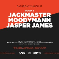 Jasper James Live @XOYO 09/08/14 on Artwork's Show Rinse FM.