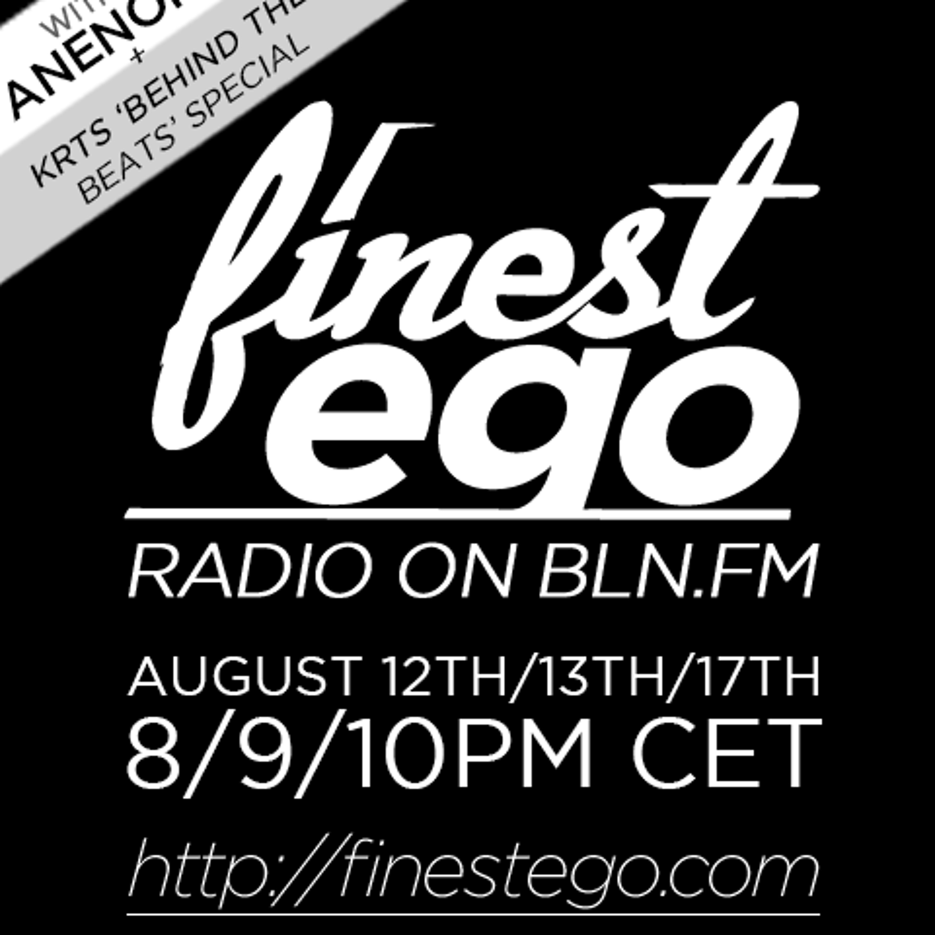 Finest Ego #35 mit Anenon und "Behind the Beats" mit KRTS
