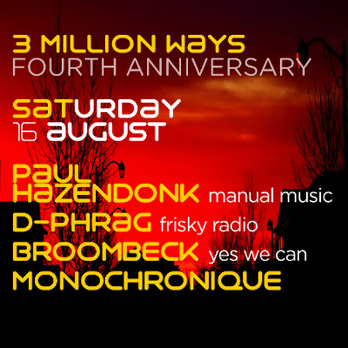 3 Million Ways Anniversary 2014 Guest Mix