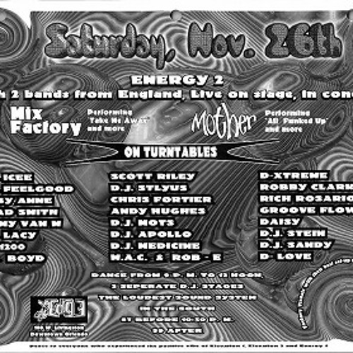 DJ Rob-E LIVE at Energy 2 at The EDGE Nov. 26, 1994