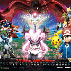 [ Night core Daybreak Meteor Shower ] Pokemon Movie 17 Diancie And The Cocoon Of Destruction