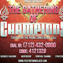 Join Me LIVE @ 8pmCST "The Gathering Of Champions" with Tim Walker! DIAL IN: 712-432-0900 CODE: 412132#