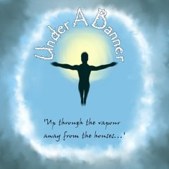 under a banner