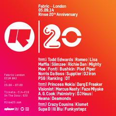 Artwork B2B Jackmaster 'TWEAKAHOLIC' live @ XOYO - 1st Sept 2014