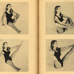 Kneeling trunk-bend forward
