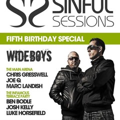 SINFUL 5TH BIRTHDAY FT THE "WIDEBOY'S"  SATURDAY 27TH SEPTEMBER - Mixed By Luke Horsfield