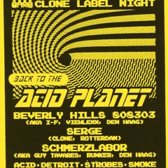 Serge - @ BackToTheAcidPlanet (Clone Label Night - TrouwAmsterdam - 15-8-2014)