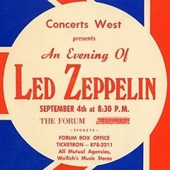 Led Zeppelin performs "Blueberry Hill" in Inglewood, California on 9/4/1970