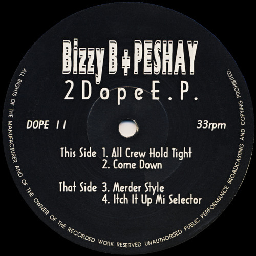 Bizzy B + Peshay  Merder Style 92/1993