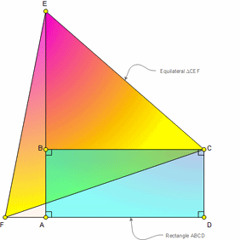 Triangle amoureux (d'un rectangle)