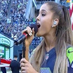 Ariana Grande Inhales the National Anthem