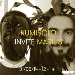 MARIUS - 2h DJ Set Live on RINSE - Kumisolo Channel (31 AUG 2014)