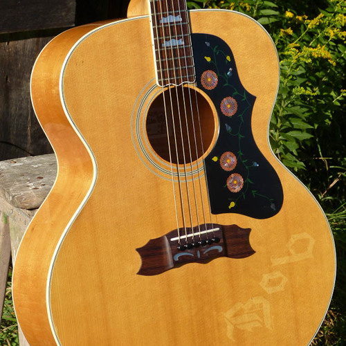 Stream 1970s Japanesemade Aria J200 clone jumbo guitar by Jake