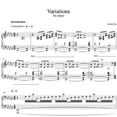 Variations for solo piano (2011)
