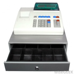 cash register till - booty on the ground