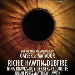 Richie Hawtin vs Dubfire - Live @ Enter.Main Week 10, Space (Ibiza) - 04-SEP-2014