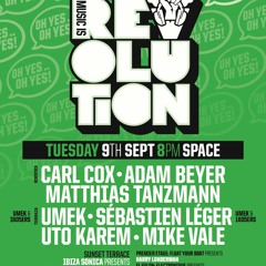 Matthias Tanzmann At Space Ibiza - Carl Cox Music Is Revolution 09.09.2014