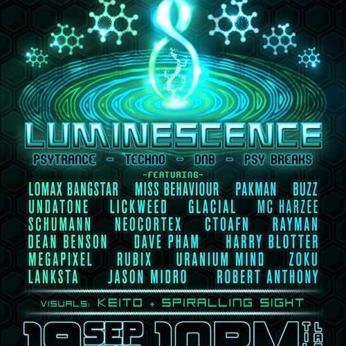 ctoafn & MC Harzee Live @ Luminescence September 2014