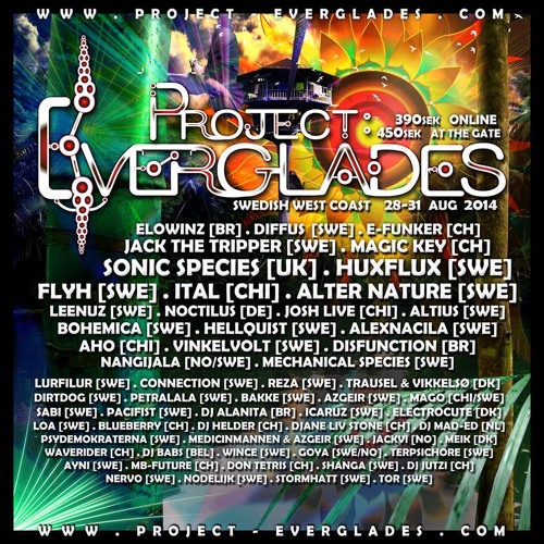 Everglades Dj Babs live mix @ Project Everglades 2014 30 08 14