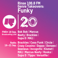 Rinse FM Podcast - Supa D Live from FWD (Funky Takeover) - 18th September 2014