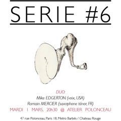 I Sense Wild Vapors of Sweet Champagne in your Larynx. Edgerton & Mercier. 2011_03_01.