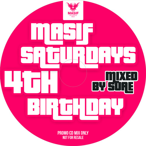 Masif Saturdays 4th Birthday CD mixed by SUAE