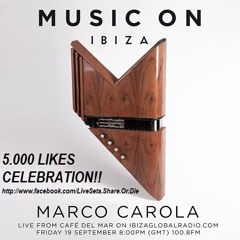 Marco Carola - Live At Music On Pre Party, Cafe Del Mar (Ibiza) - 19-09-2014