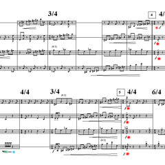 part of X-Country STRING QUARTET Project, "Study in Pizzicato,"