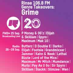 Rinse FM Podcast - FWD Grime Takeover w/ Faze Miyake - 25th September 2014