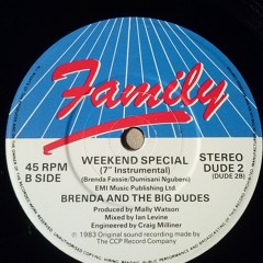 Brenda And The Big Dudes - Weekend Special (1983 7inch Instrumental Version)