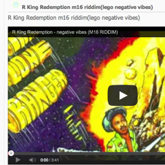 R King Redemption - Negative Vibes (M16 RIDDIM)