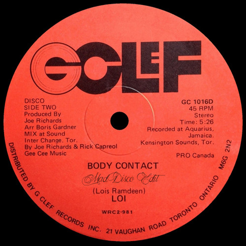 Loi - Body Contact [MadDisco Edit]