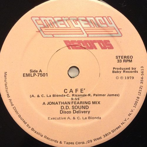 D.D. Sound - "Café" "Jonathan Fearing Mix"