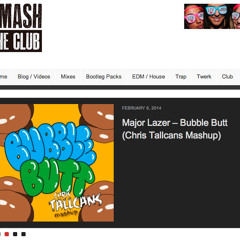 Major Lazer X Bubba Sparxxx - Bubble Butt (Chris Tallcans Mash)