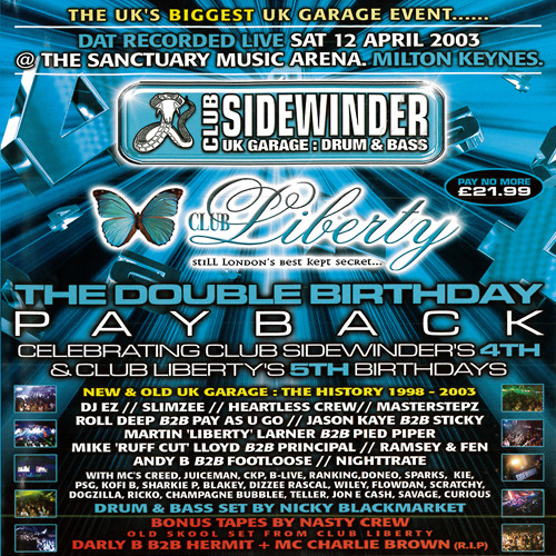 DJ Andy B Back To Back DJ Footloose - Sidewinder & Liberty (2002)