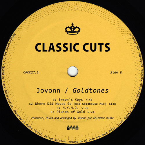 Jovonn - Goldtones 12" [Clone Classic Cuts 027.1]