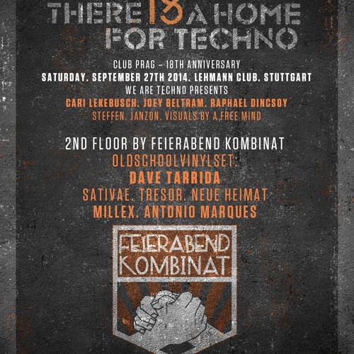 Stream Dave Tarrida_18 Jahre Club Prag Lehmann Club (OldSchoolFloor