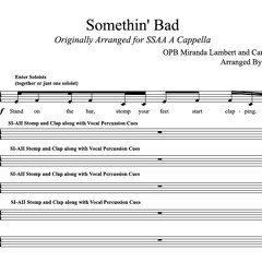 Somethin' Bad by Miranda Lambert and Carrie Underwood for SSAA A Cappella