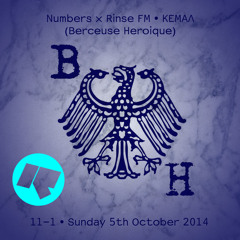 KEMAΛ - Numbers x Rinse FM - October 5th 2014 (download)