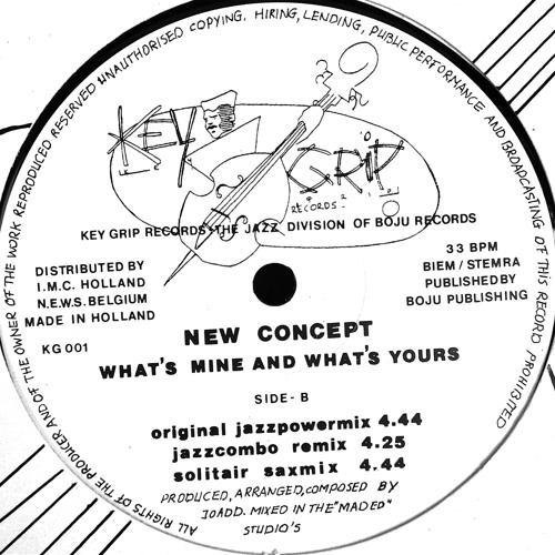 01 New Concept  "What's Mine And What's Yours"