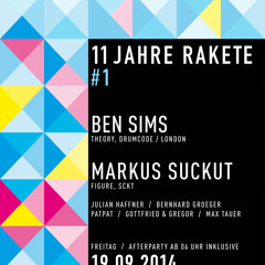 MARKUS SUCKUT @ 11YR #1 // 19.09.2014, Die Rakete