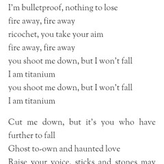 Titanium by Me. Requested by @Cendyal