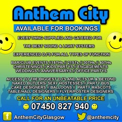 Anthem City live from The Woodend with DJs Paul Norval & Gary Boyle B2B